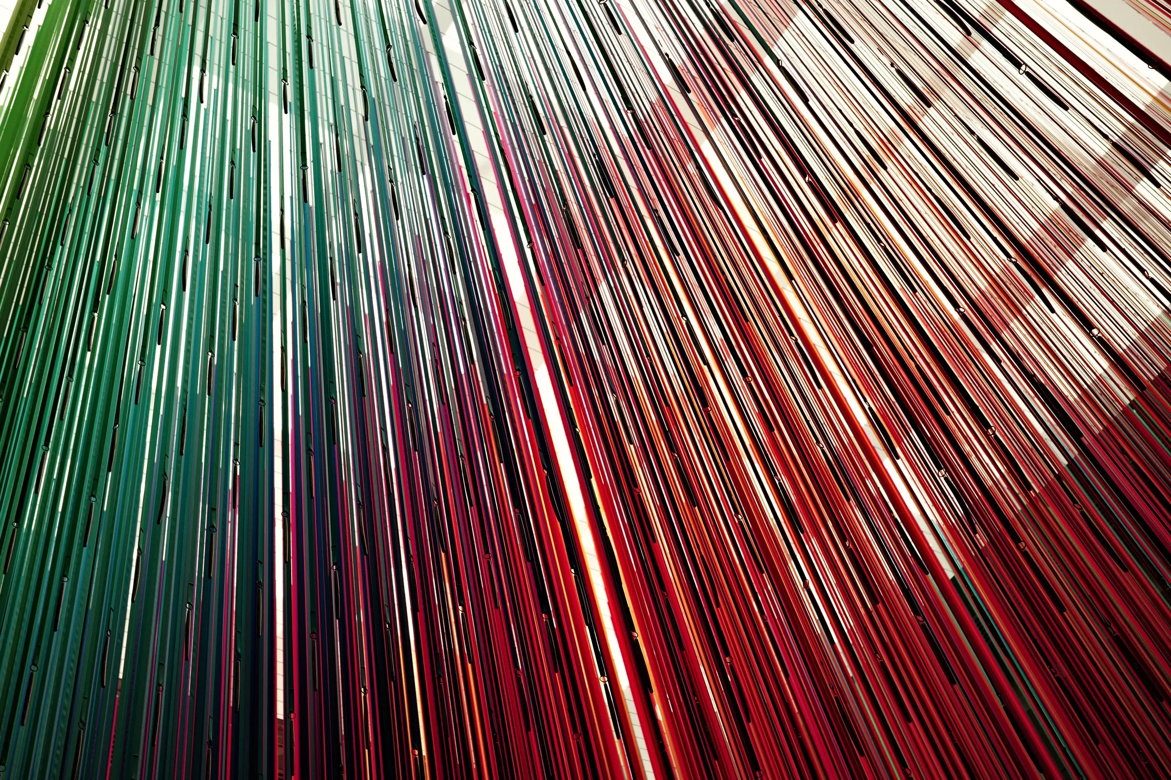 Photo of an art installation in an office building