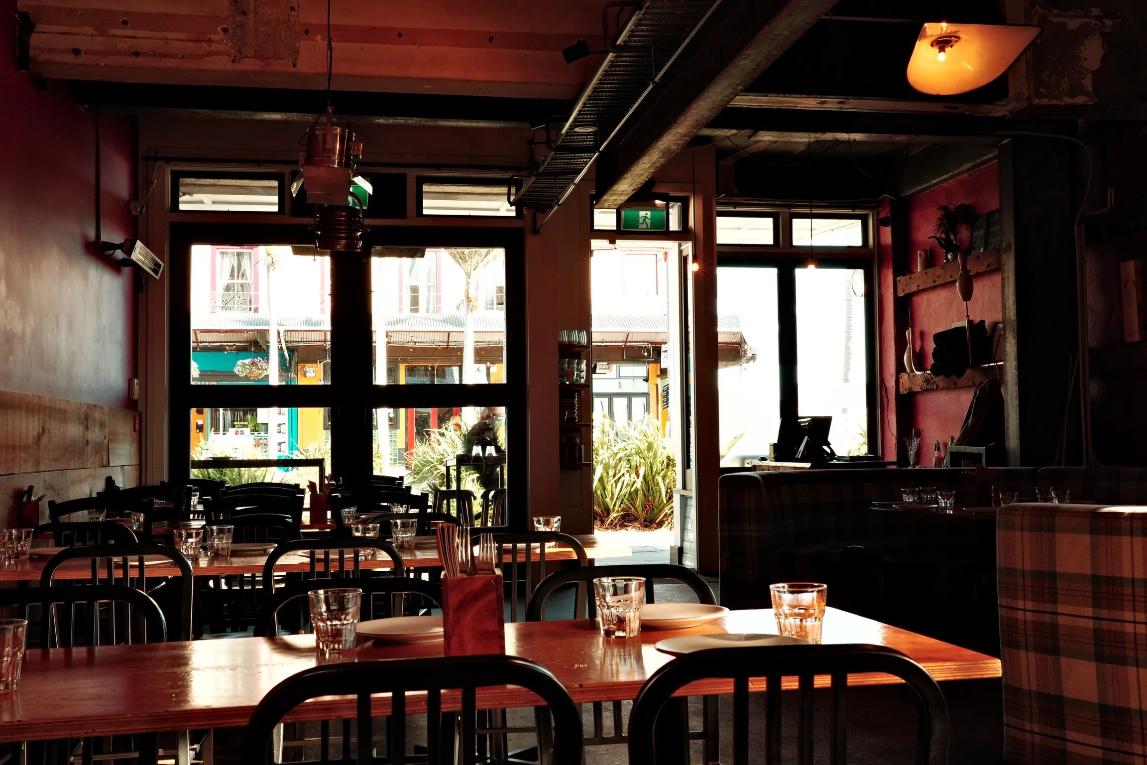 Photo of Karangahape Road from inside Otto Restaurant