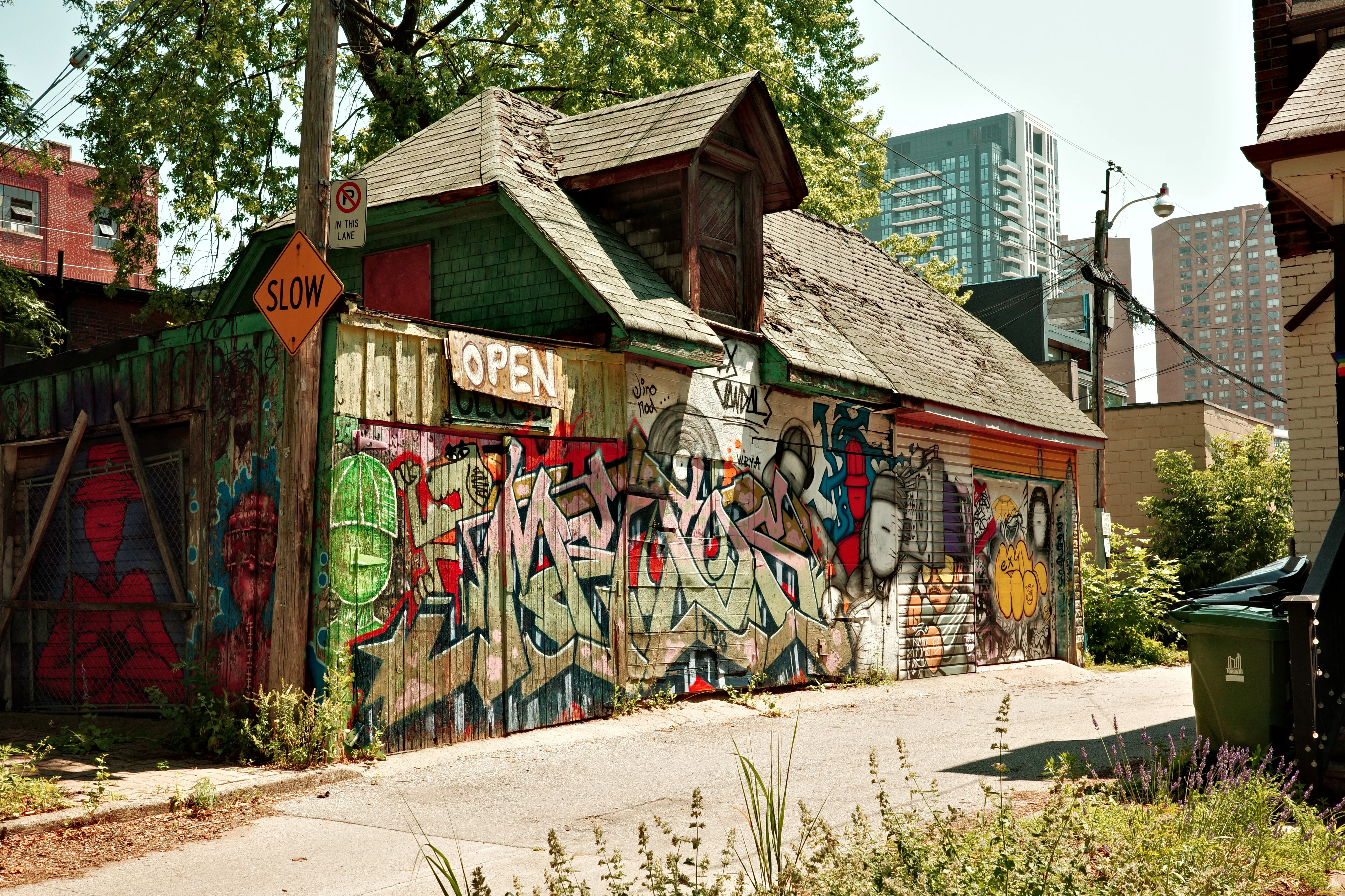 Photo of graffiti wall