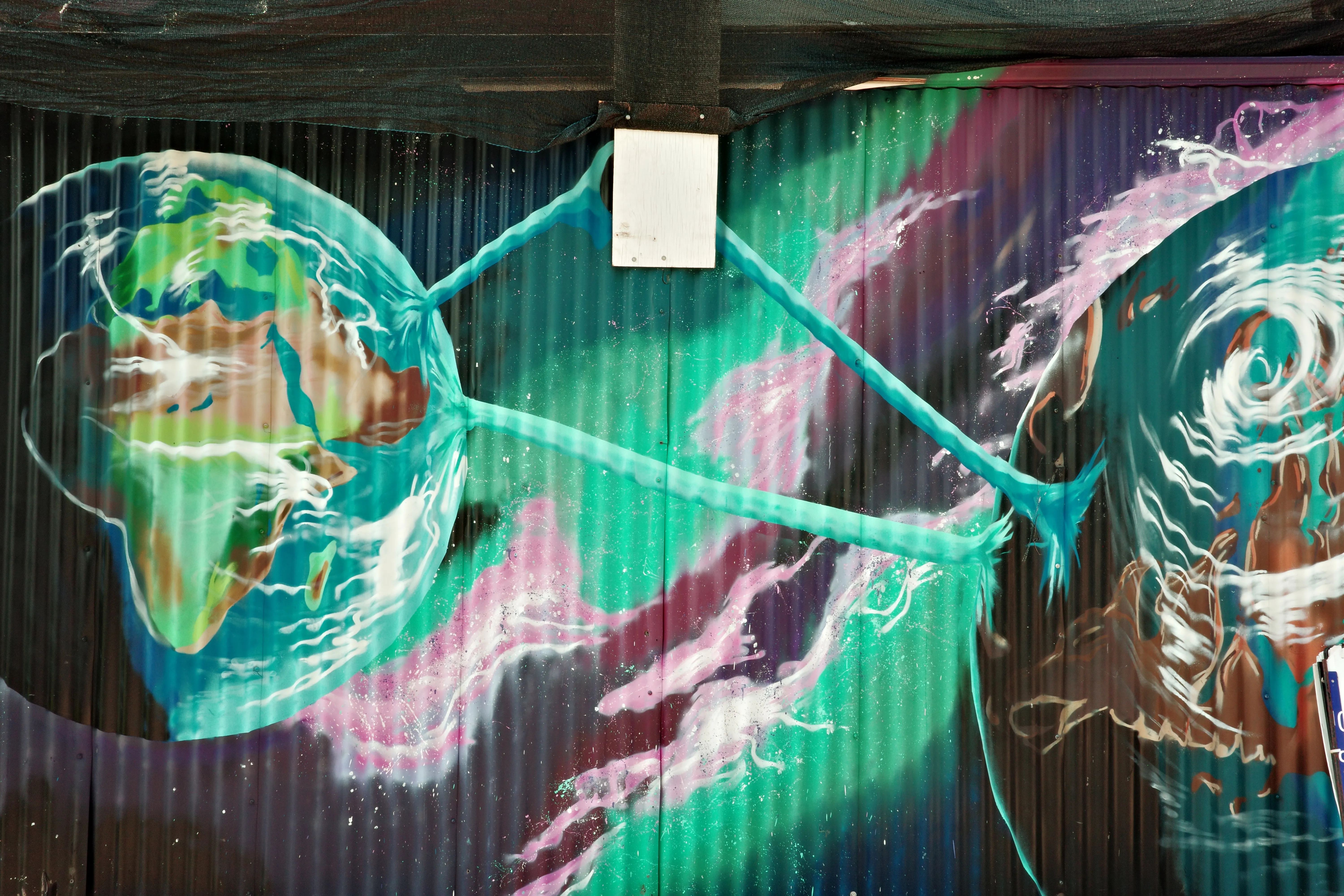 Photo of earth mural