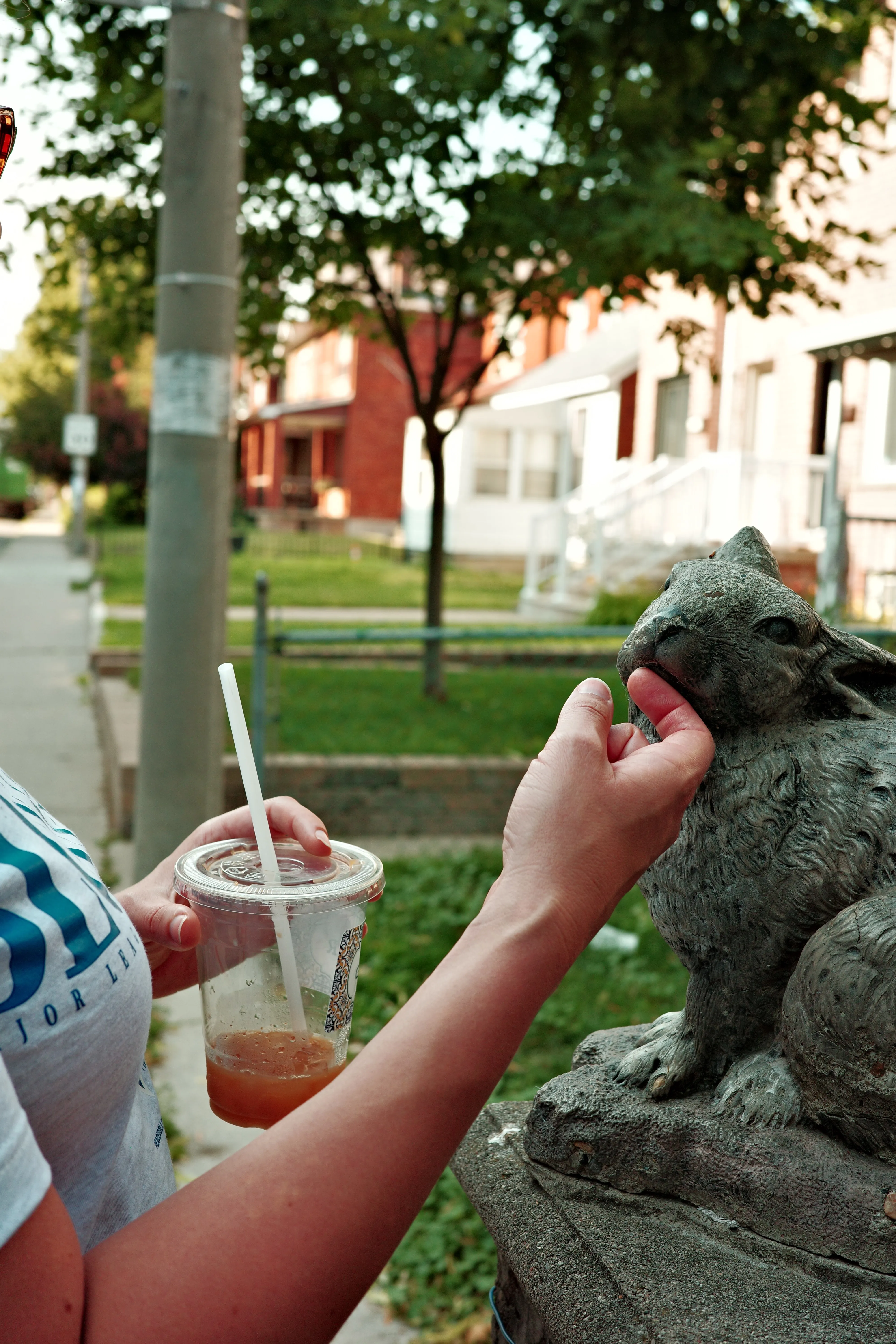 Photo of a rabbit statue