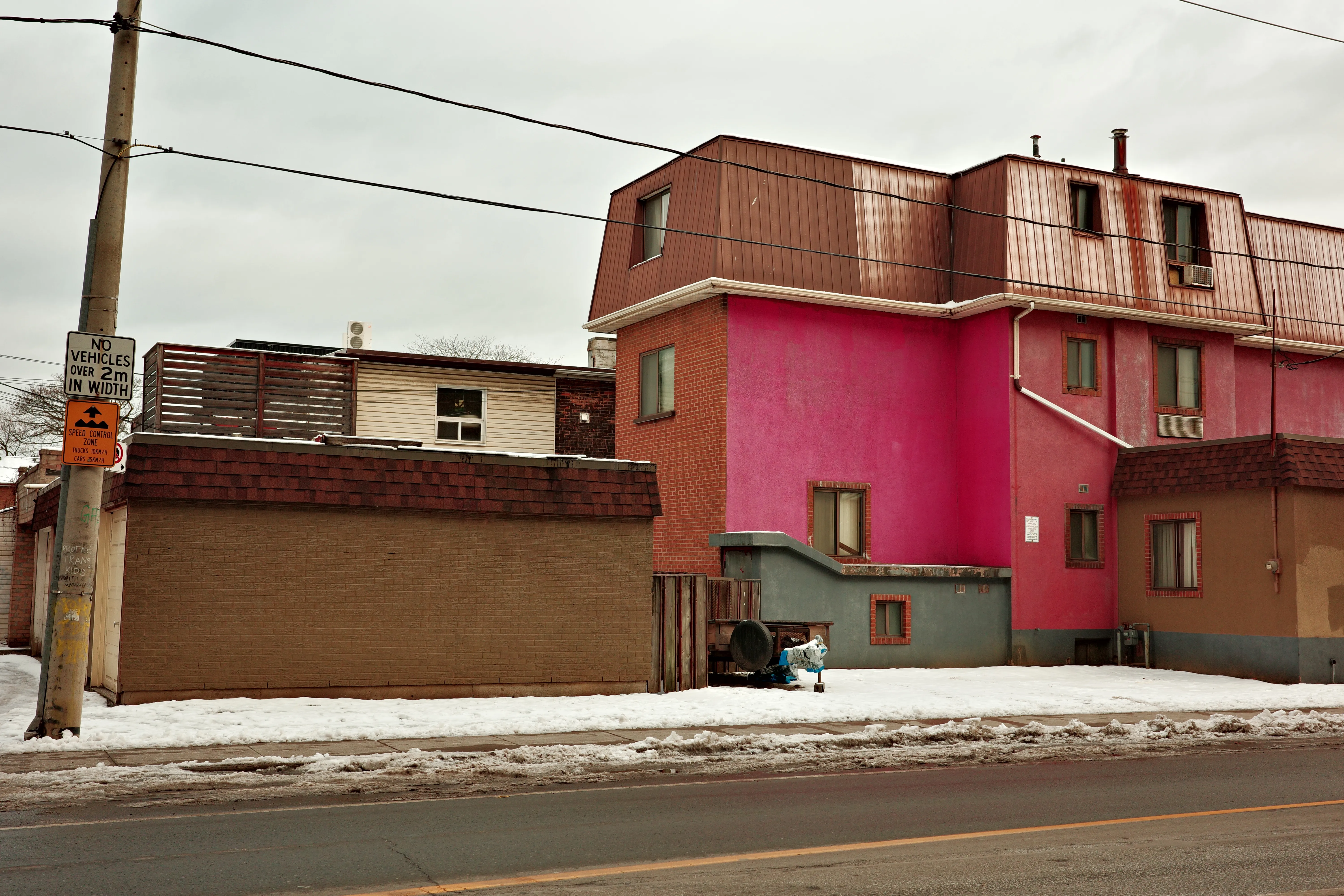 Photo of a pink building