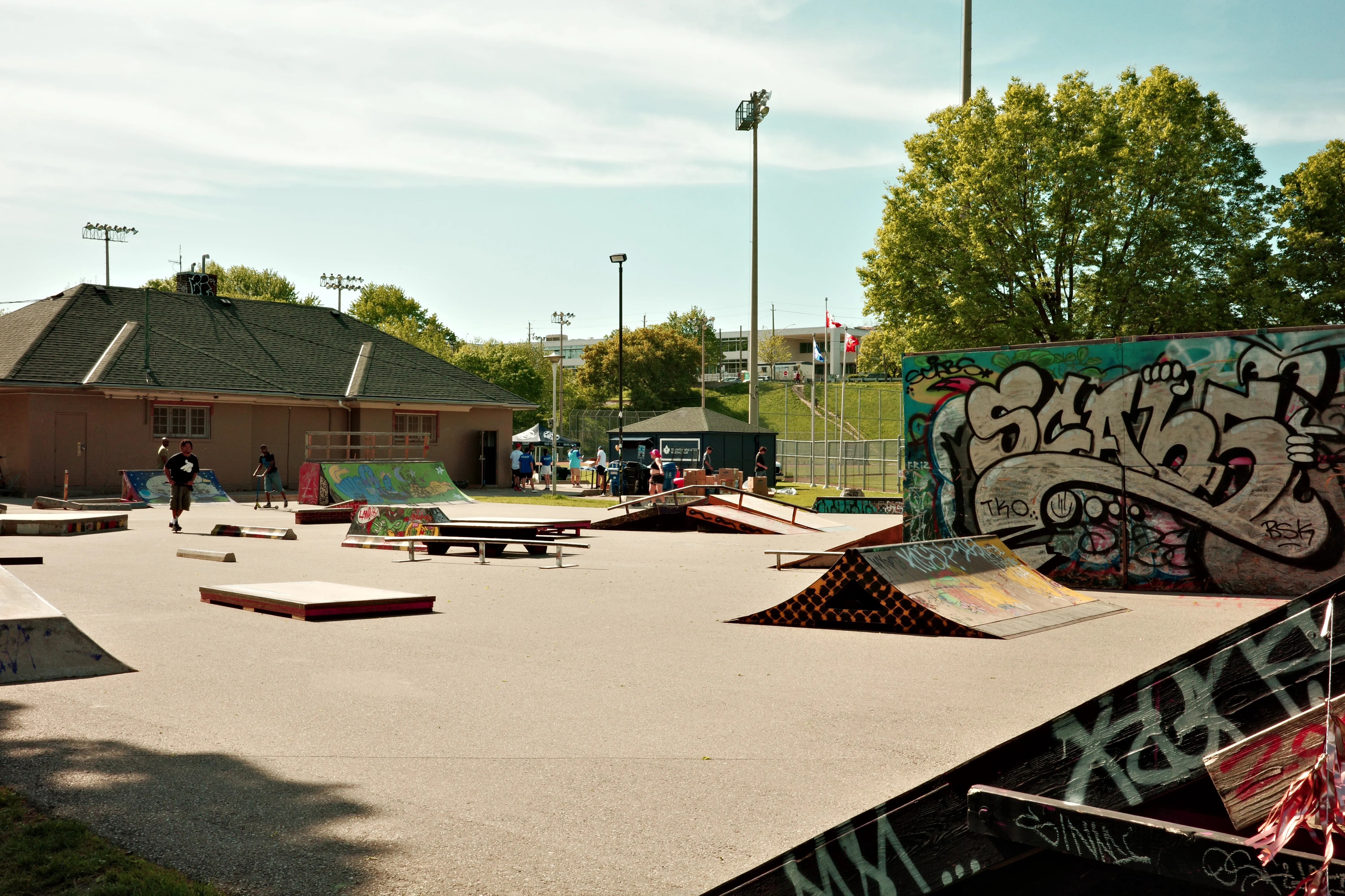 Photo of skate park at Christie Pits