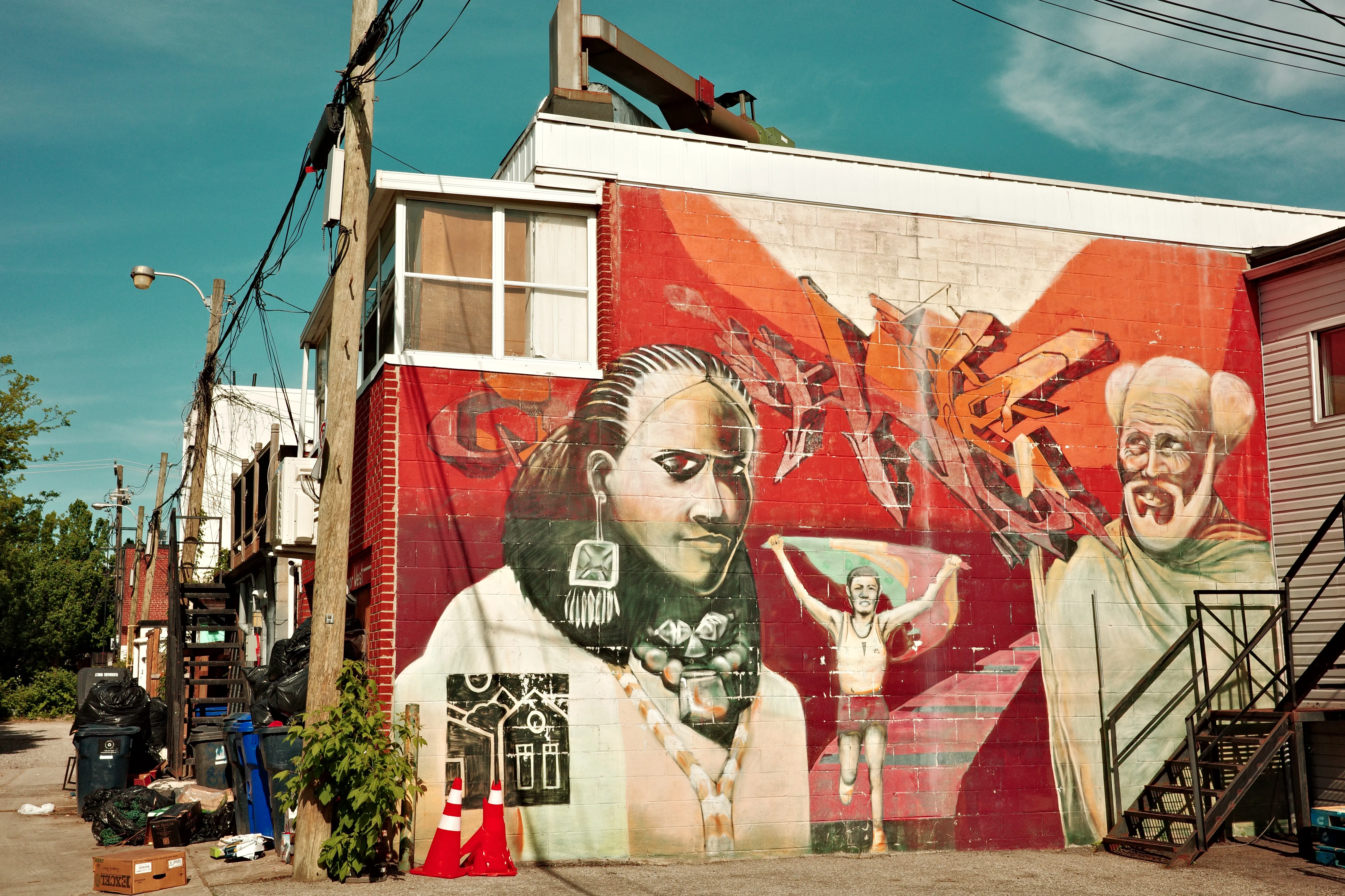 Photo of a mural in a laneway