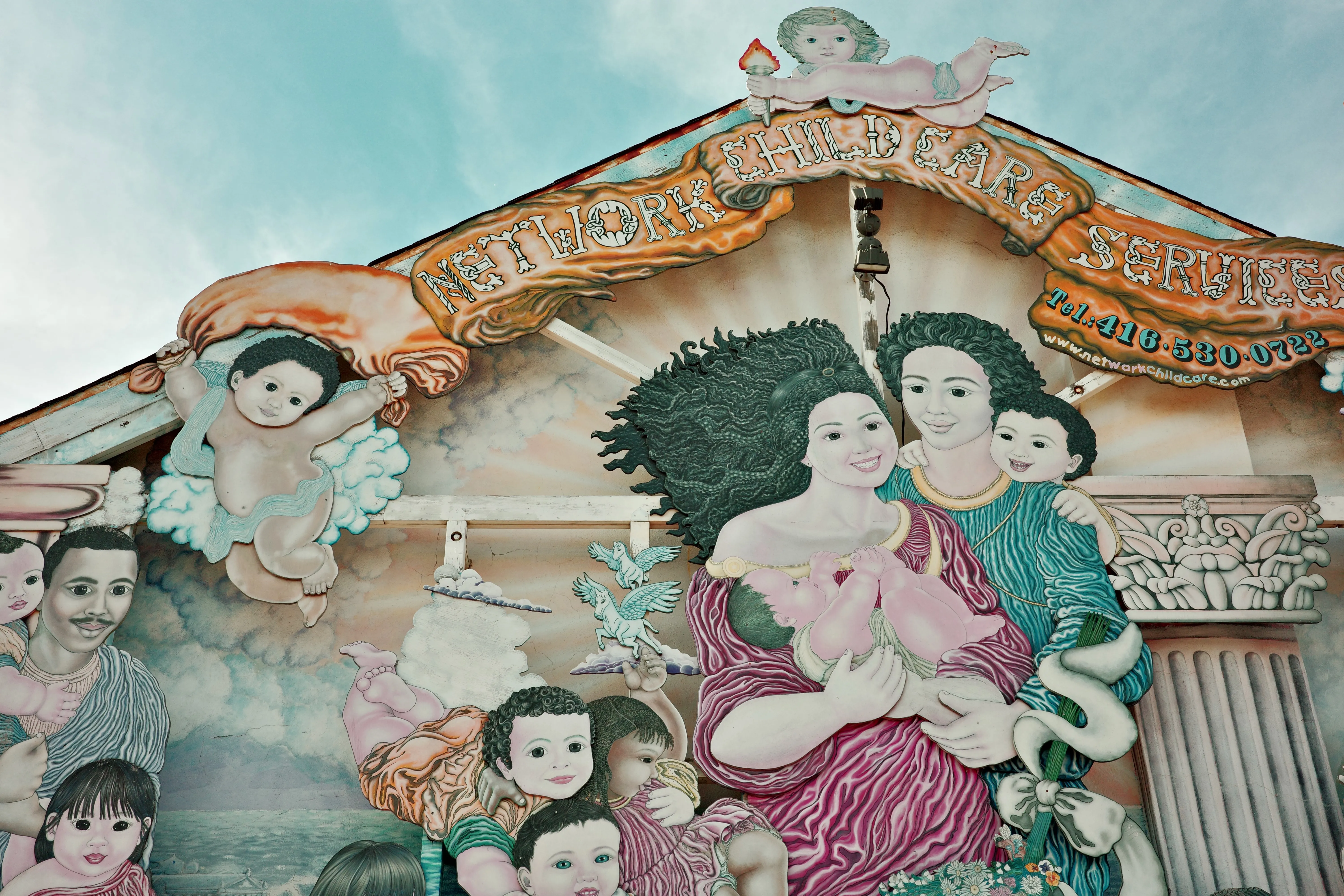 Photo of mural at Network Child Care Services building